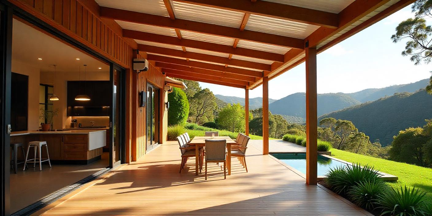 Sippy Downs Timber Verandah Patio – Insulated Roof, Hinterland Views & Relaxed Sunshine Coast Outdoor Living